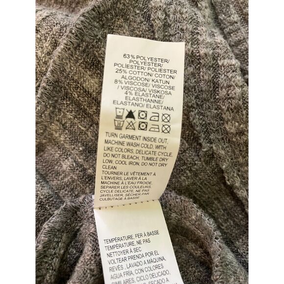 Lucky Brand ribbed knit lace up long sleeve pullover top - Picture 6 of 9